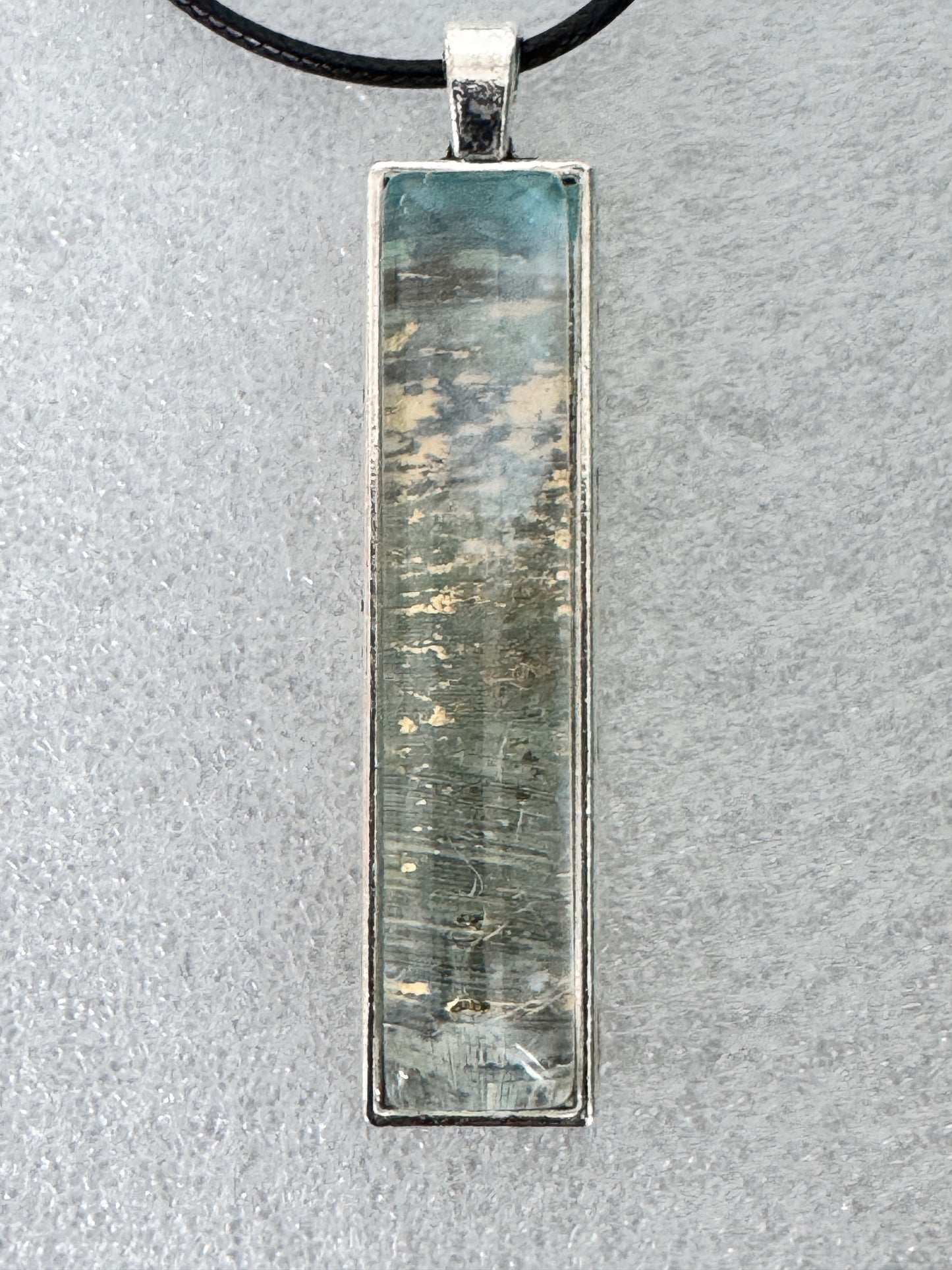 Autumn landscape Pendant With Wax Cord