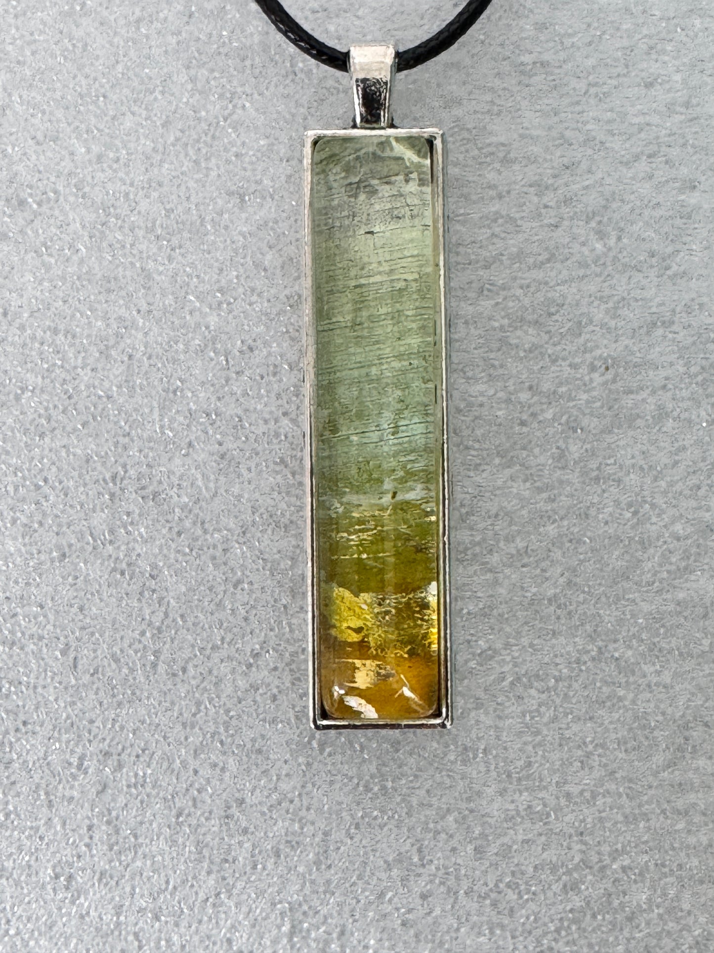 Autumn landscape Pendant With Wax Cord