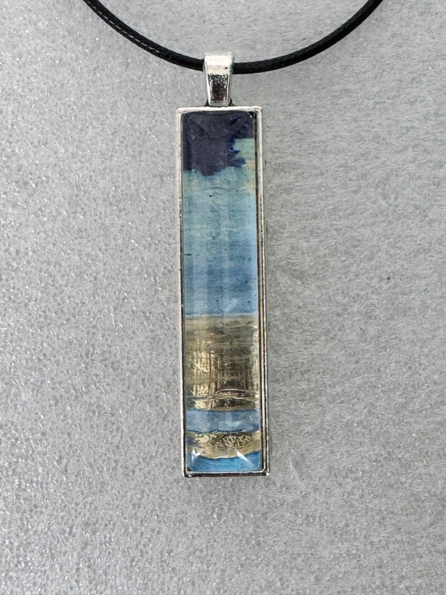 Autumn landscape Pendant With Wax Cord