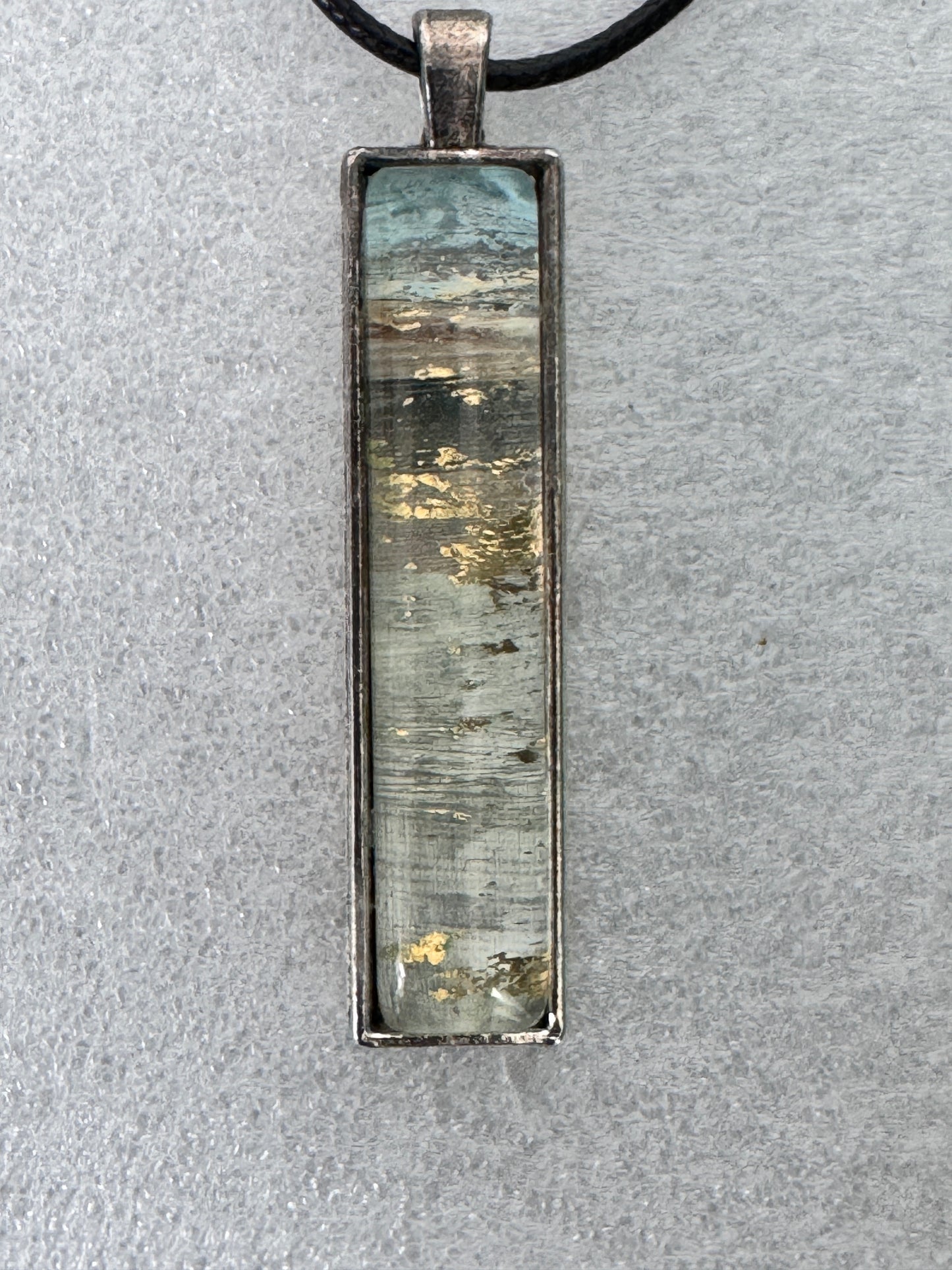 Autumn landscape Pendant With Wax Cord