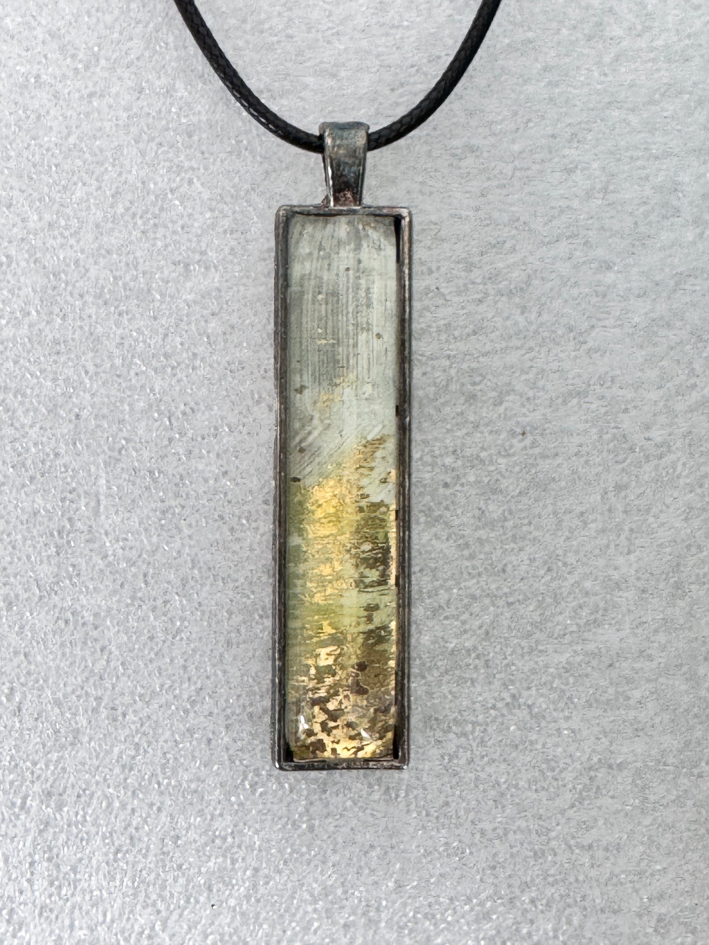 Autumn landscape Pendant With Wax Cord