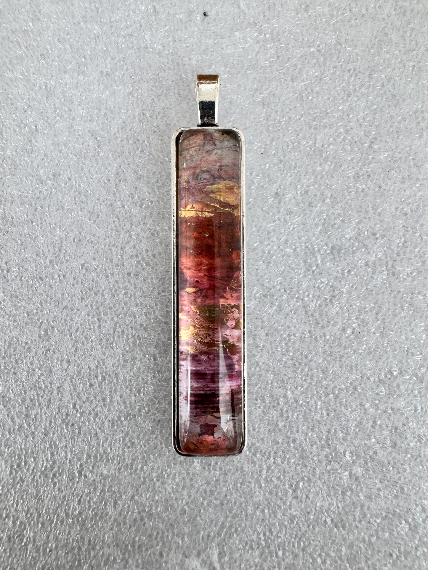 Autumn landscape Pendant With Wax Cord