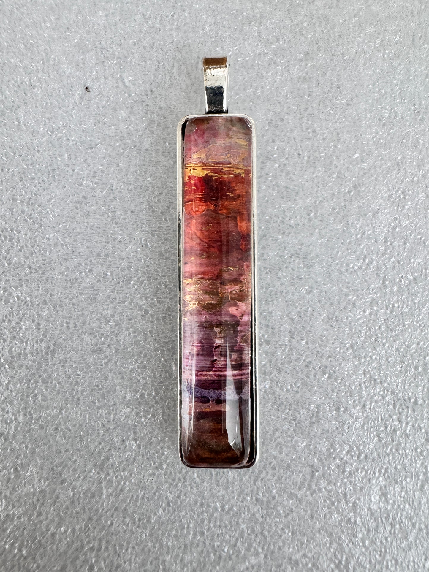 Autumn landscape Pendant With Wax Cord