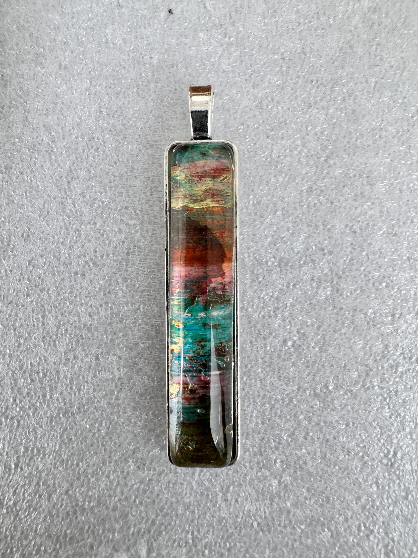 Autumn landscape Pendant With Wax Cord