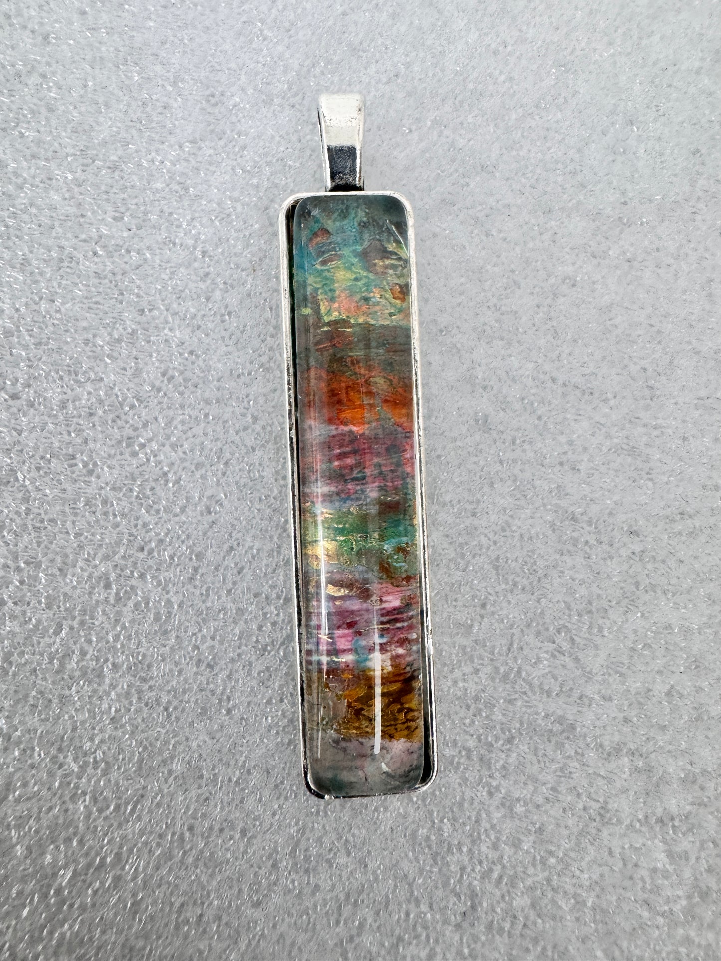 Autumn landscape Pendant With Wax Cord