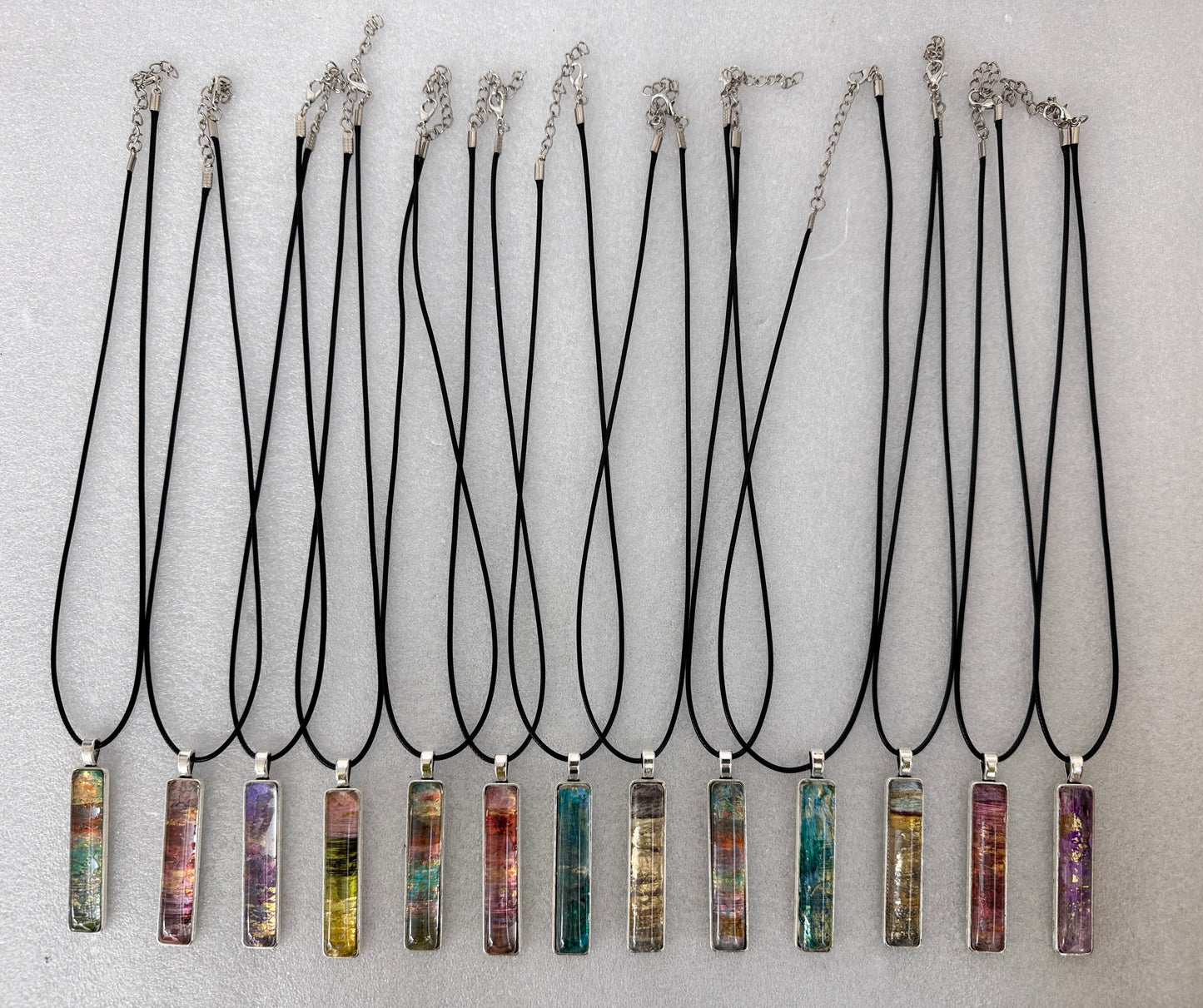 Autumn landscape Pendant With Wax Cord